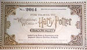 Hogwarts Express Ticket to Diagon Alley