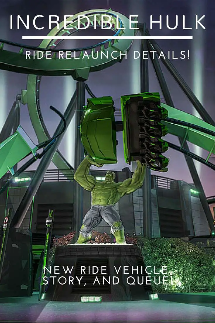 The Incredible Hulk Coaster Relaunch Details