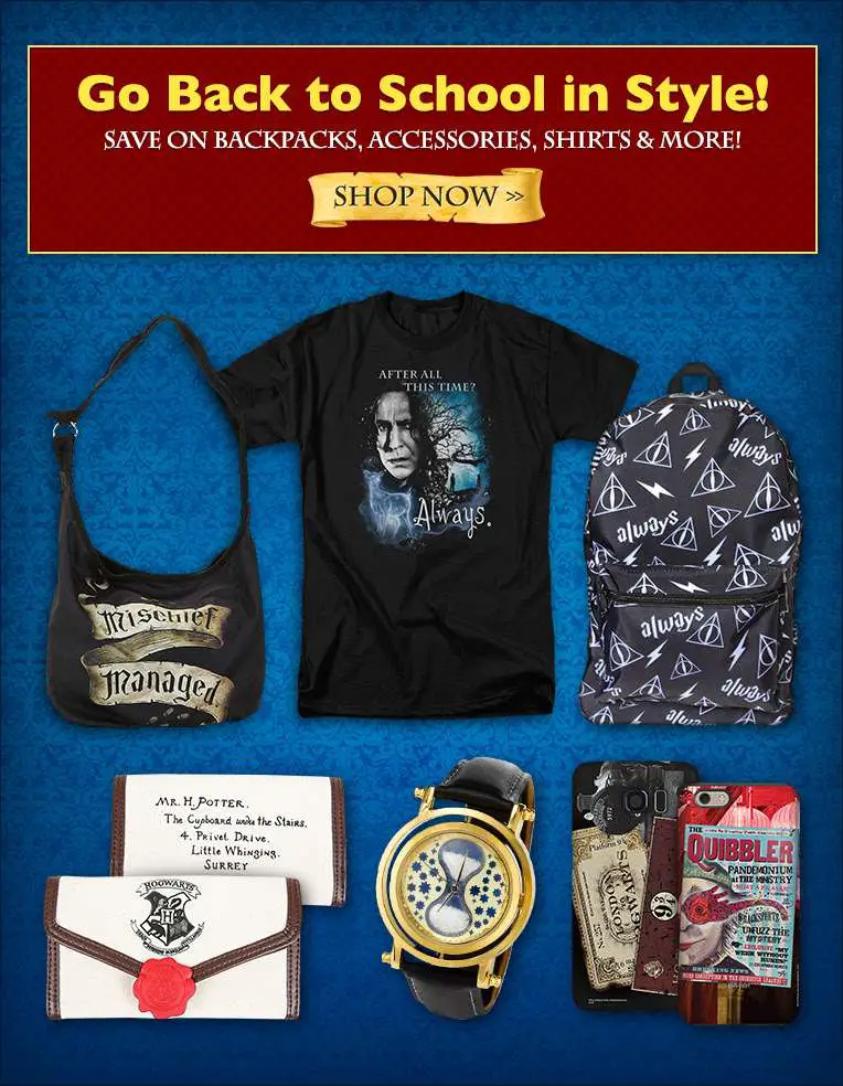 Go Back to School in Style with Harry Potter Merchandise